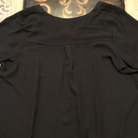 Ladies black blouse, sz 1X - Picture 2 of 4